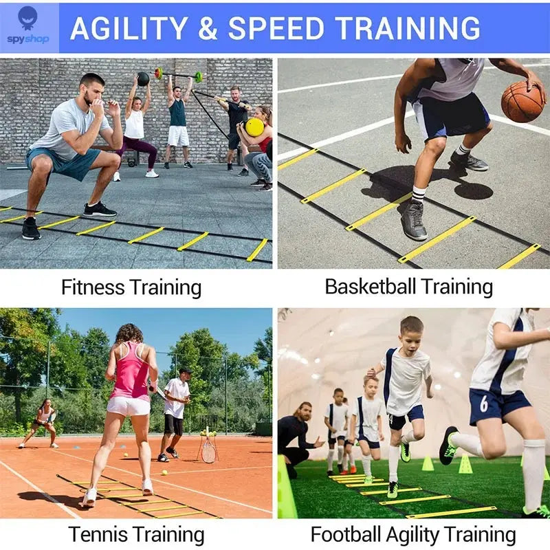 Agility Ladders Nylon Straps For Speed Training And Sports Flexibility Agility Football Training Energy Ladder Equipment Spy-shop.com