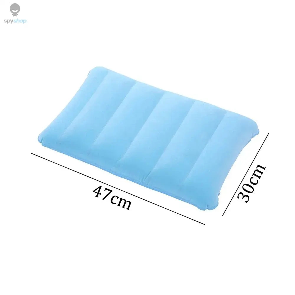 Air Cushion Pillows Outdoor Camping Folding Square lnflatable Pillows Travel Backrest Plane Head Rest pillow camping Spy-shop.com