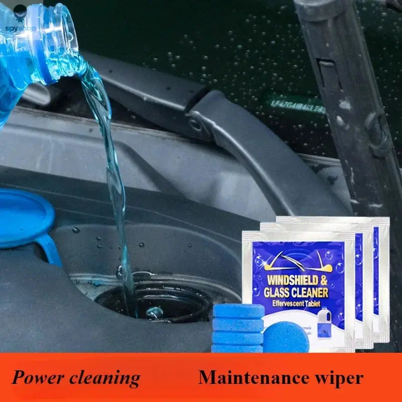 All-Season Windshield Washer Effervescent Tablet (Solid Concentrate) Shellac-Free Formula Spy-shop.com
