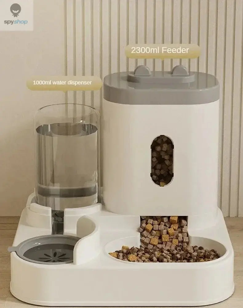 Automatic Feeder Dog Cat Food Bowl With Water Fountain Large Capacity Pet Food Storage Dispenser Container Puppy Pet Accessories Spy-shop.com