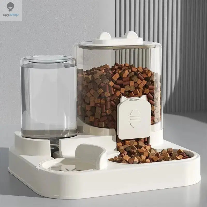 Automatic Feeder Dog Cat Food Bowl With Water Fountain Large Capacity Pet Food Storage Dispenser Container Puppy Pet Accessories Spy-shop.com