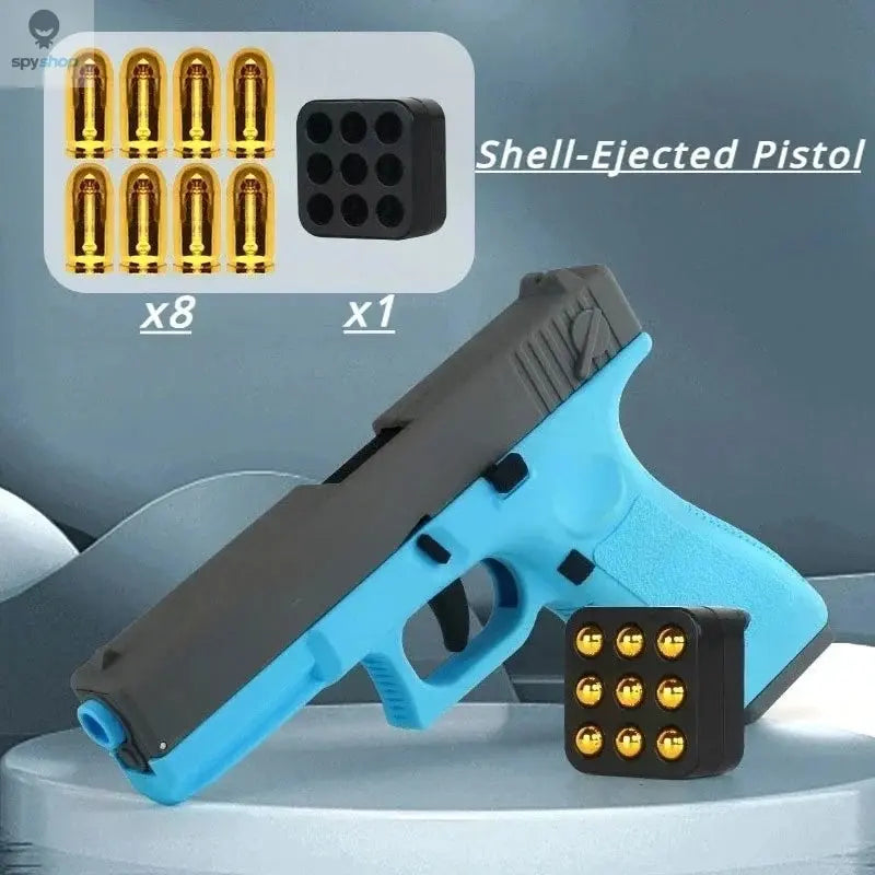 Automatic Shell Ejection Pistol Toy Gun Blaster Model Props For Adults Kids Outdoor Cs Games Interactive Prop Gifts for Boys