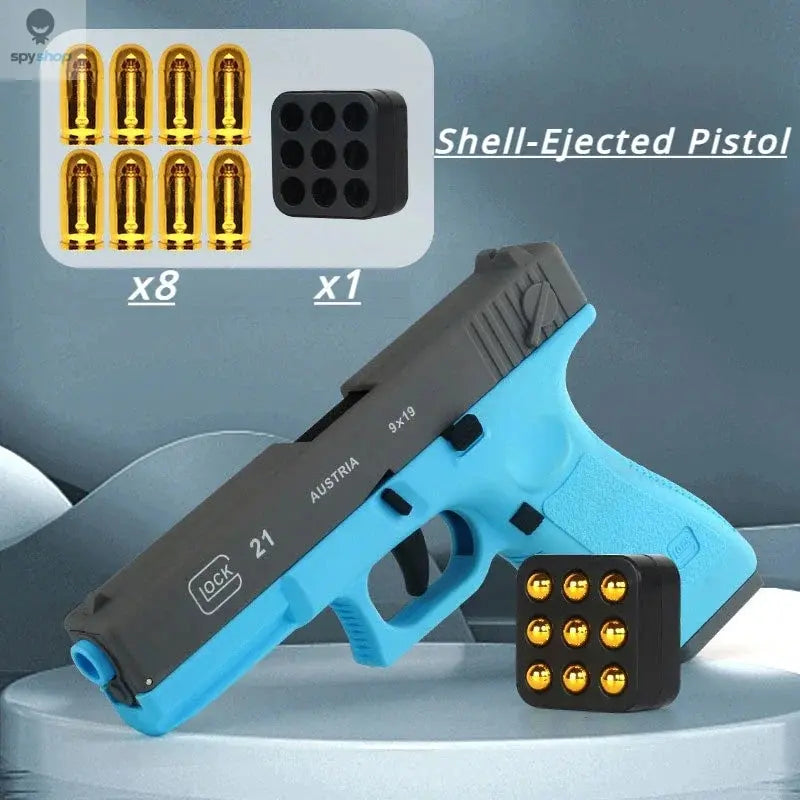 Automatic Shell Ejection Pistol Toy Gun Blaster Model Props For Adults Kids Outdoor Cs Games Interactive Prop Gifts for Boys