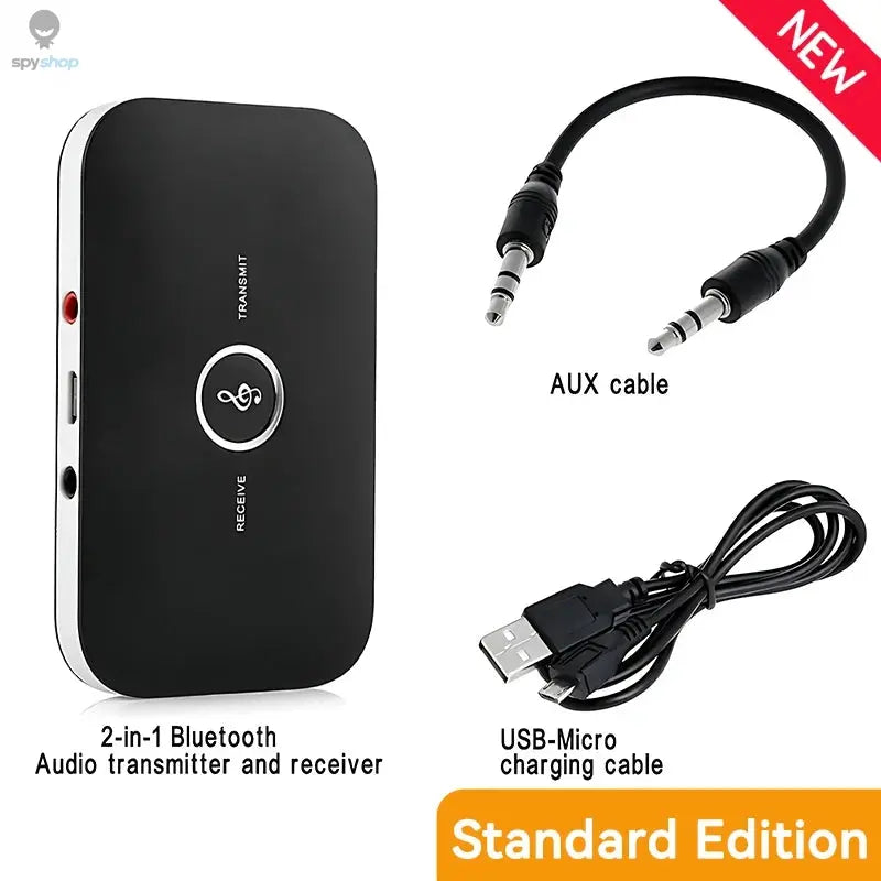 B6 2 IN 1 Bluetooth 5.3 Audio Transmitter Receiver 3.5mm AUX Jack RCA USB Dongle Music Wireless Adapter For Car PC TV Headphone Spy-shop.com