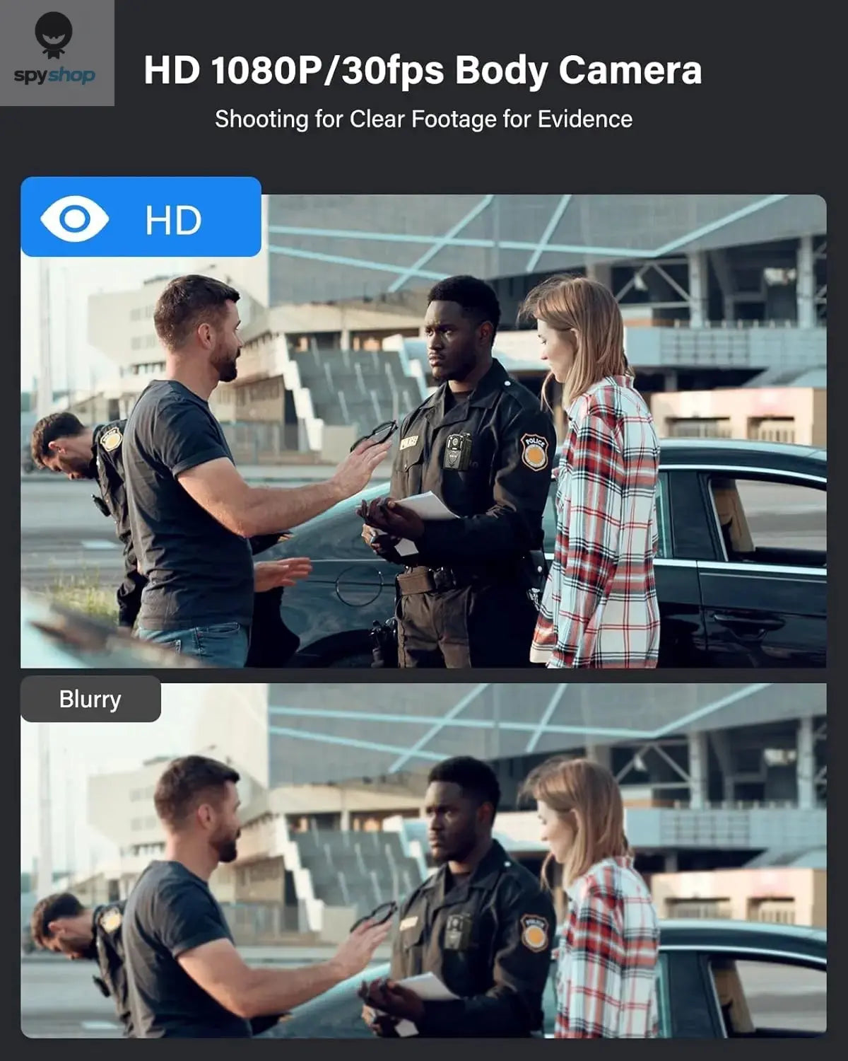 BOBLOV KJ25 1080p Body Camera 3000mAh Support 13H Recording Night Vision Camcorder Law Enforcement Police Camera For Hiking Ride Spy-shop.com