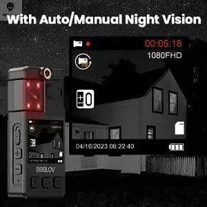 BOBLOV Mini Camera A24 HD 1296P Sports Action DV Digital Cameras Security Protection Small Camcorder Pocket Police Body Camara Spy-shop.com