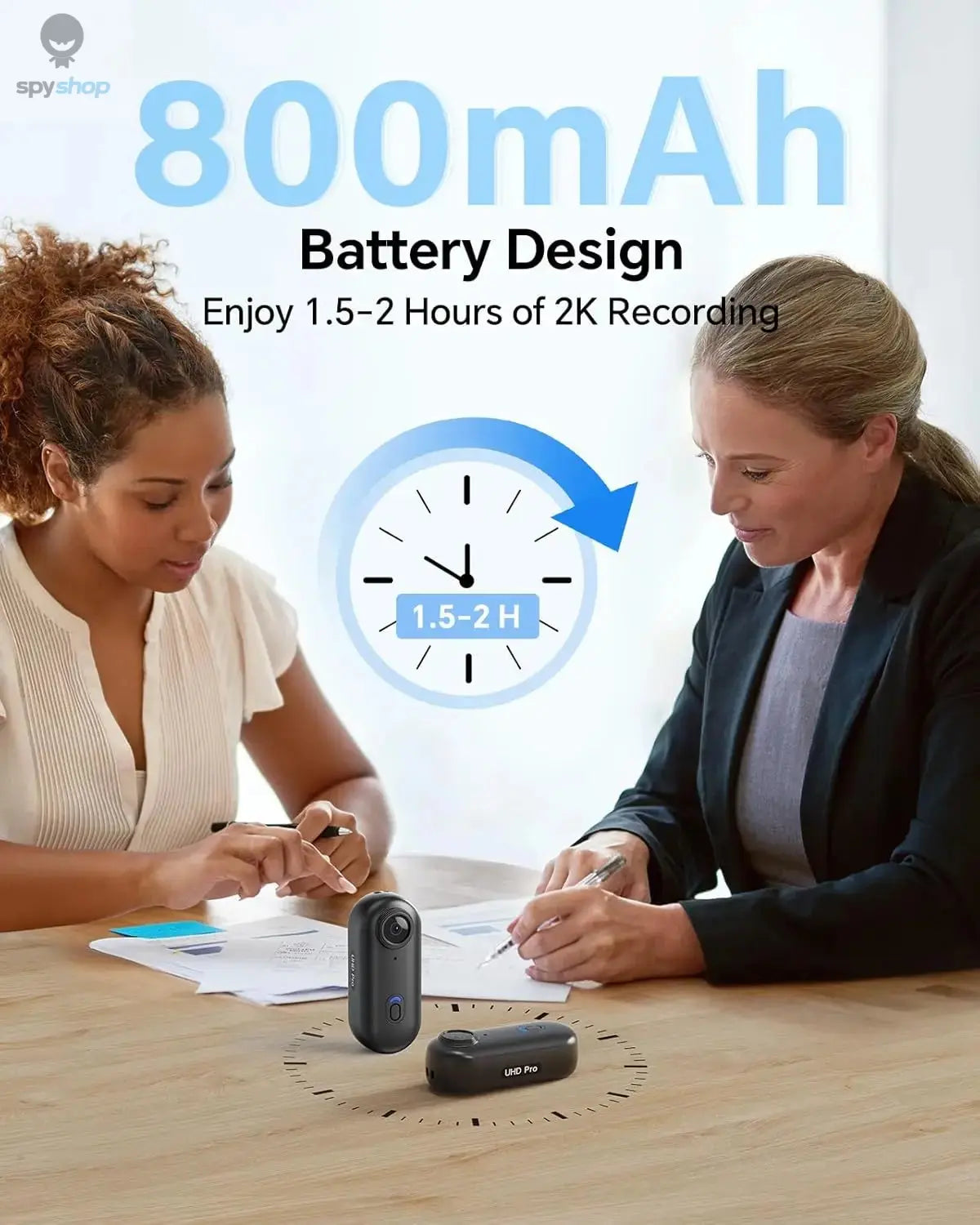 BOBLOV W4 2K Mini Body Camera Wearable 64GB Camera 360°Rotatable Clip & Magnetic Clip 800mAh Battery recording Cam For Outdoors Spy-shop.com