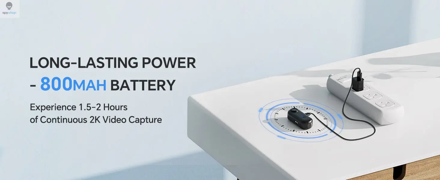 BOBLOV W4 2K Mini Body Camera Wearable 64GB Camera 360°Rotatable Clip & Magnetic Clip 800mAh Battery recording Cam For Outdoors Spy-shop.com