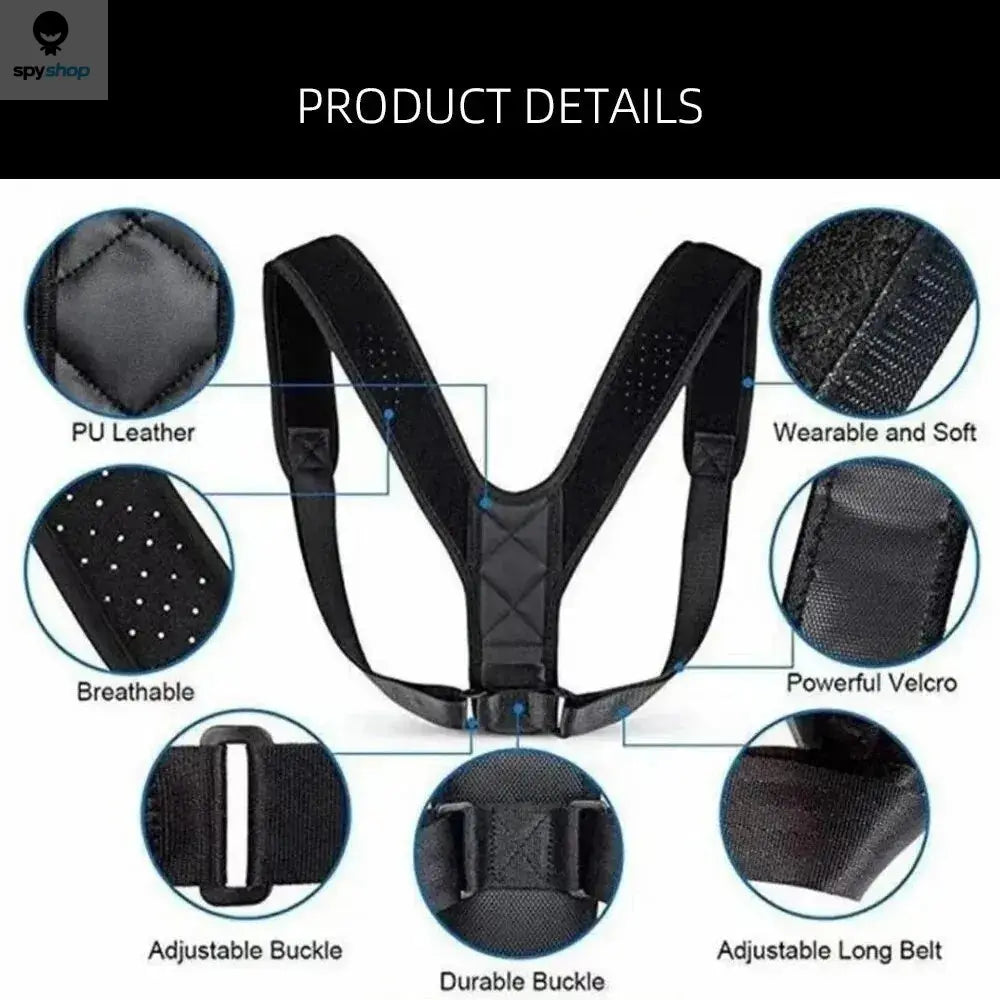 Back Posture Correction Belt Hunchback Prevention Correction of Sitting Posture Unisex Breathable Body Shaping Spy-shop.com