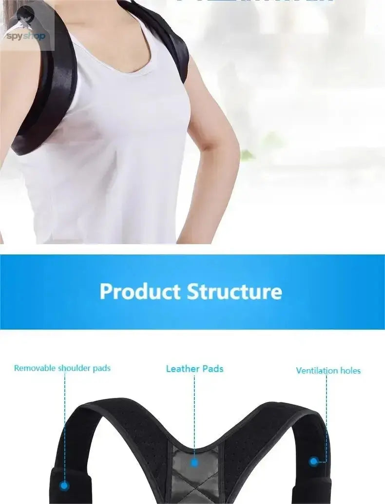 Back Posture Correction Belt Hunchback Prevention Correction of Sitting Posture Unisex Breathable Body Shaping Spy-shop.com