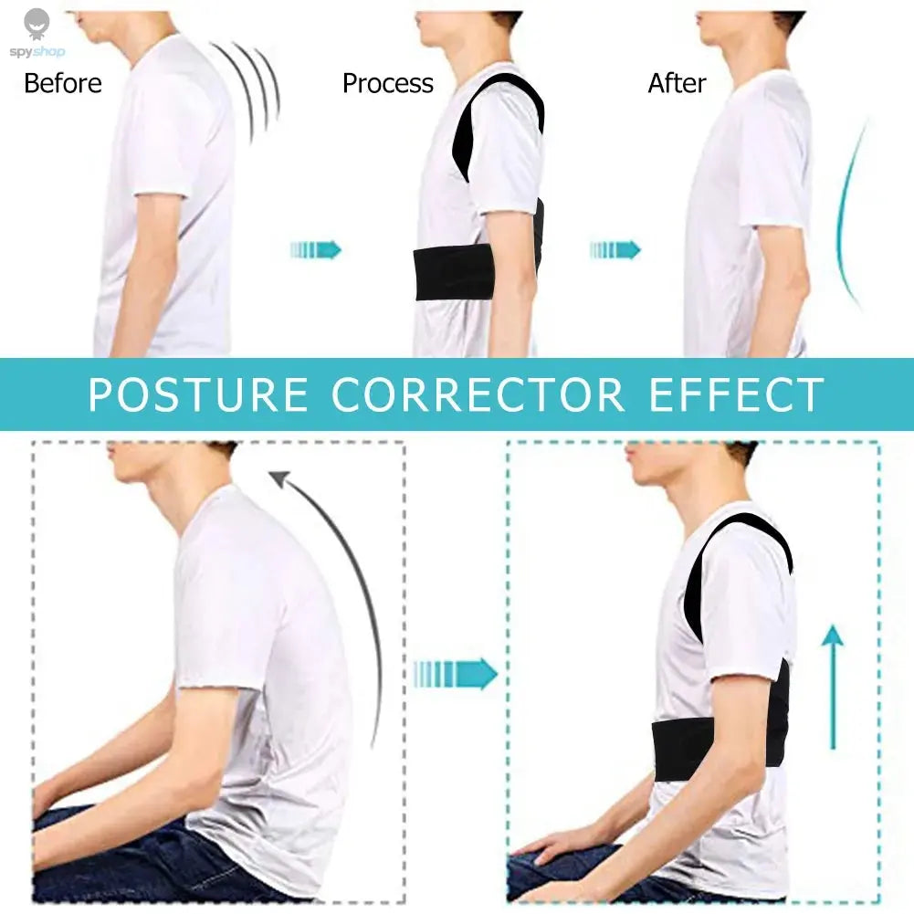 Back Posture Corrector Anti-camel Correction Belt Sitting Posture Correction Belt Back Orthopedic Adjustable Correction Belt New