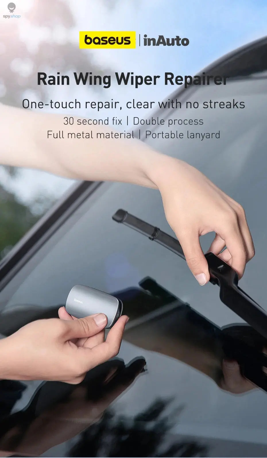 Baseus Car Wiper Blade Repair Universal Auto Windshield Wiper Refurbish Tool Car Windshield Wiper Blade Repair Kit Accessories