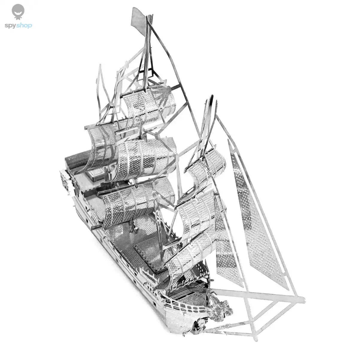 Black Pearl Pirate Ship 3D Metal Puzzle Model Kits DIY Laser Cut Puzzles Jigsaw Toy For Children Spy-shop.com