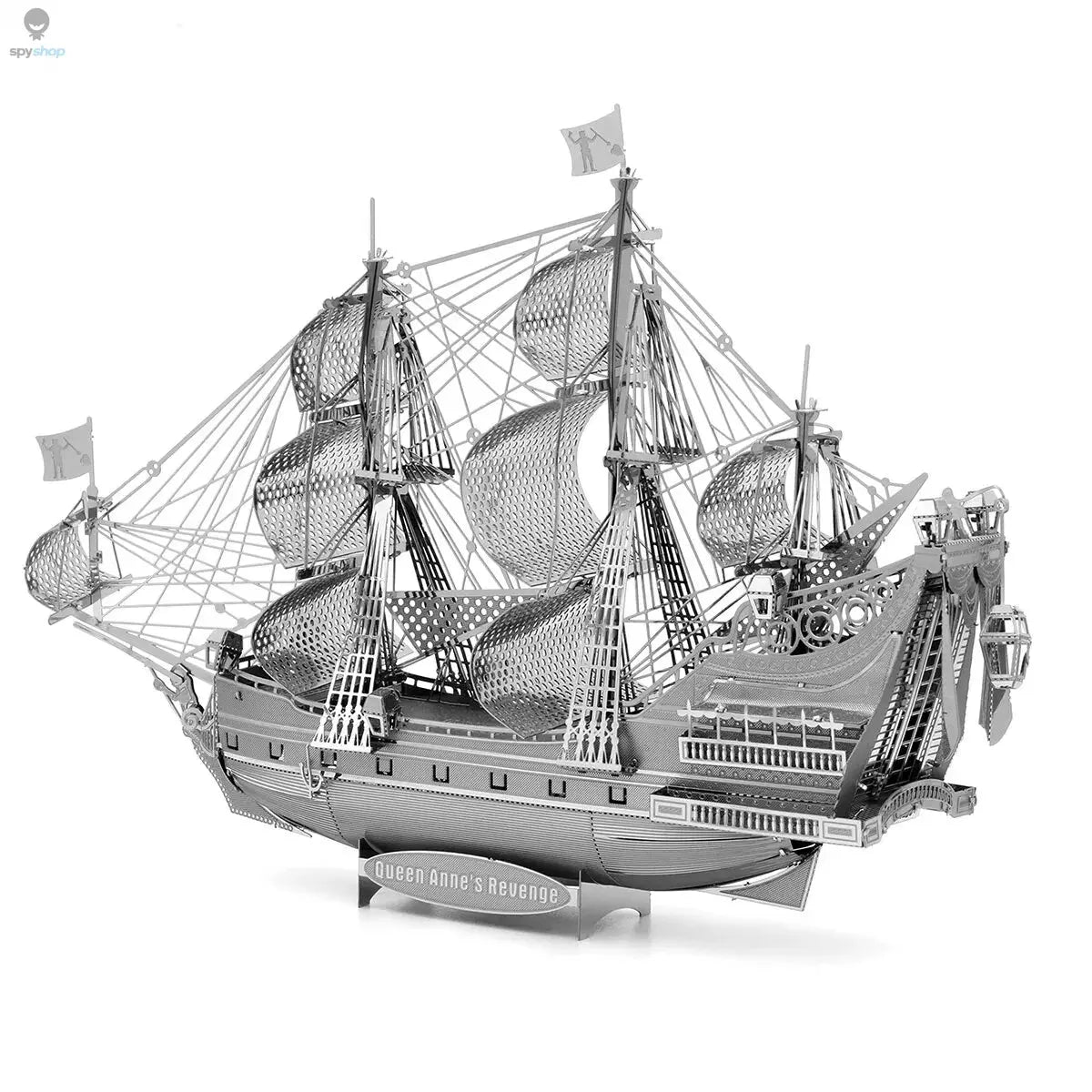 Black Pearl Pirate Ship 3D Metal Puzzle Model Kits DIY Laser Cut Puzzles Jigsaw Toy For Children Spy-shop.com