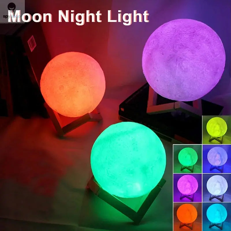 Book Light LED Moon Light Galaxy Light, Moon Night Light, Girl, Boy, Child Birthday Gift, Bedroom Decoration Indoor lighting Spy-shop.com