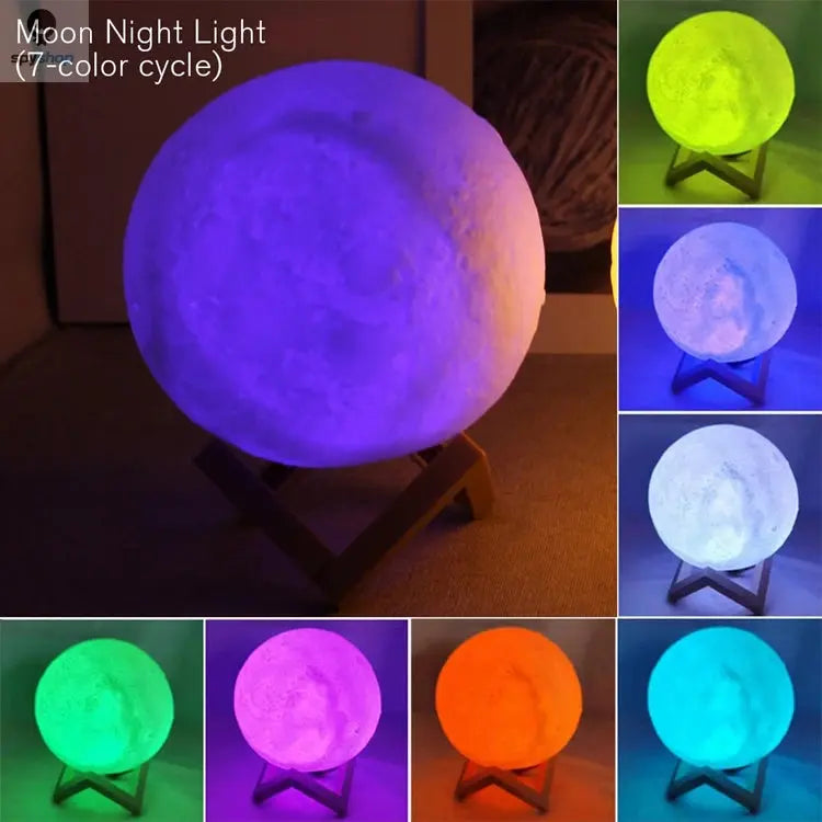 Book Light LED Moon Light Galaxy Light, Moon Night Light, Girl, Boy, Child Birthday Gift, Bedroom Decoration Indoor lighting Spy-shop.com