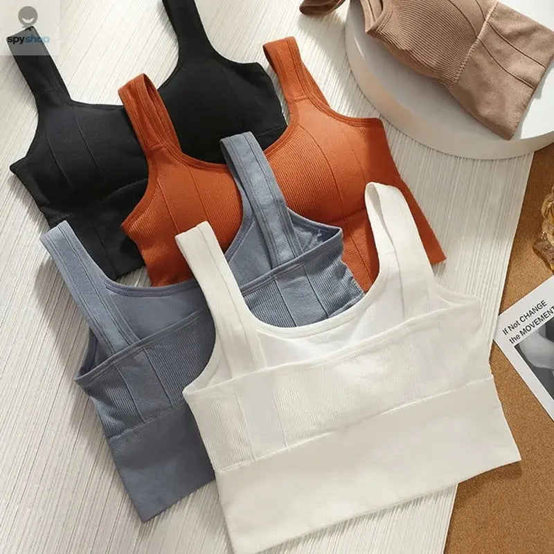 Breathable Sports Bra Anti-Sweat Fitness Top Women Seamless Yoga Bra Shockproof Crop Top Push Up Sport Bra Gym Workout Top