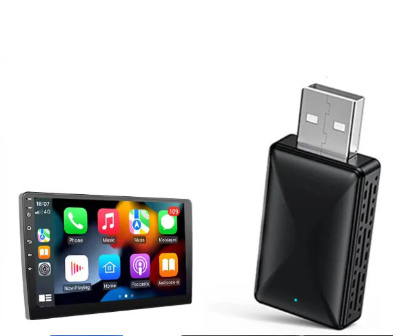 2-in-1 Wireless CarPlay & Android Auto Adapter for OEM Car Stereo