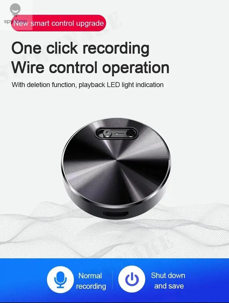 Built-in Magnet Mini Voice Activated Recorder Small Digital Audio Recording Device Sound Dictaphone STTWUNAKE Spy-shop.com