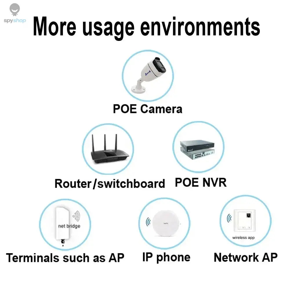 CCTV Security Surveillance POE Power Supply Adapter 48V 0.5A EU/US Plug for Injector Ethernet IP Camera POE Switch NVR Router Spy-shop.com