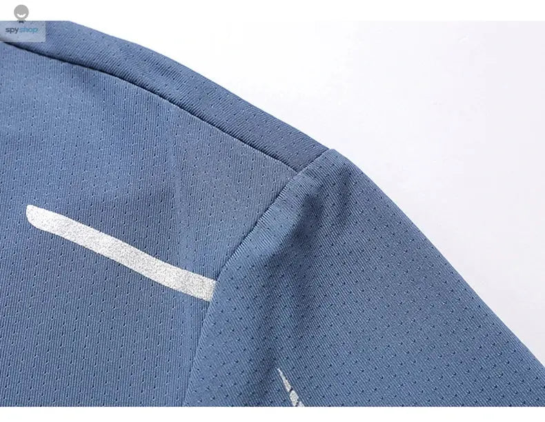 CHRLCK Men's Running Quick Drying T-shirts Breathable Hiking Fishing Tees Soft Elasticity Outdoor Sports Short Shirt Summer Spy-shop.com