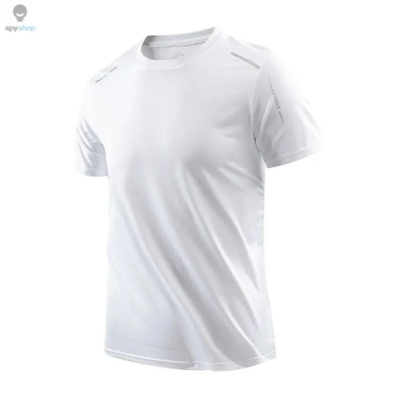 CHRLCK Men's Running Quick Drying T-shirts Breathable Hiking Fishing Tees Soft Elasticity Outdoor Sports Short Shirt Summer Spy-shop.com