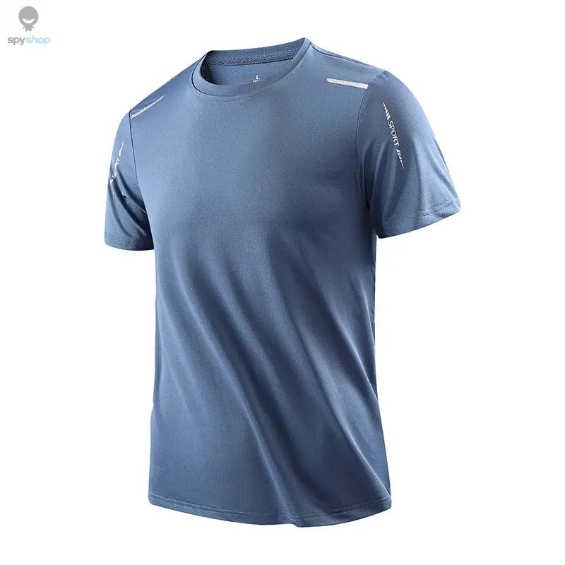 CHRLCK Men's Running Quick Drying T-shirts Breathable Hiking Fishing Tees Soft Elasticity Outdoor Sports Short Shirt Summer Spy-shop.com