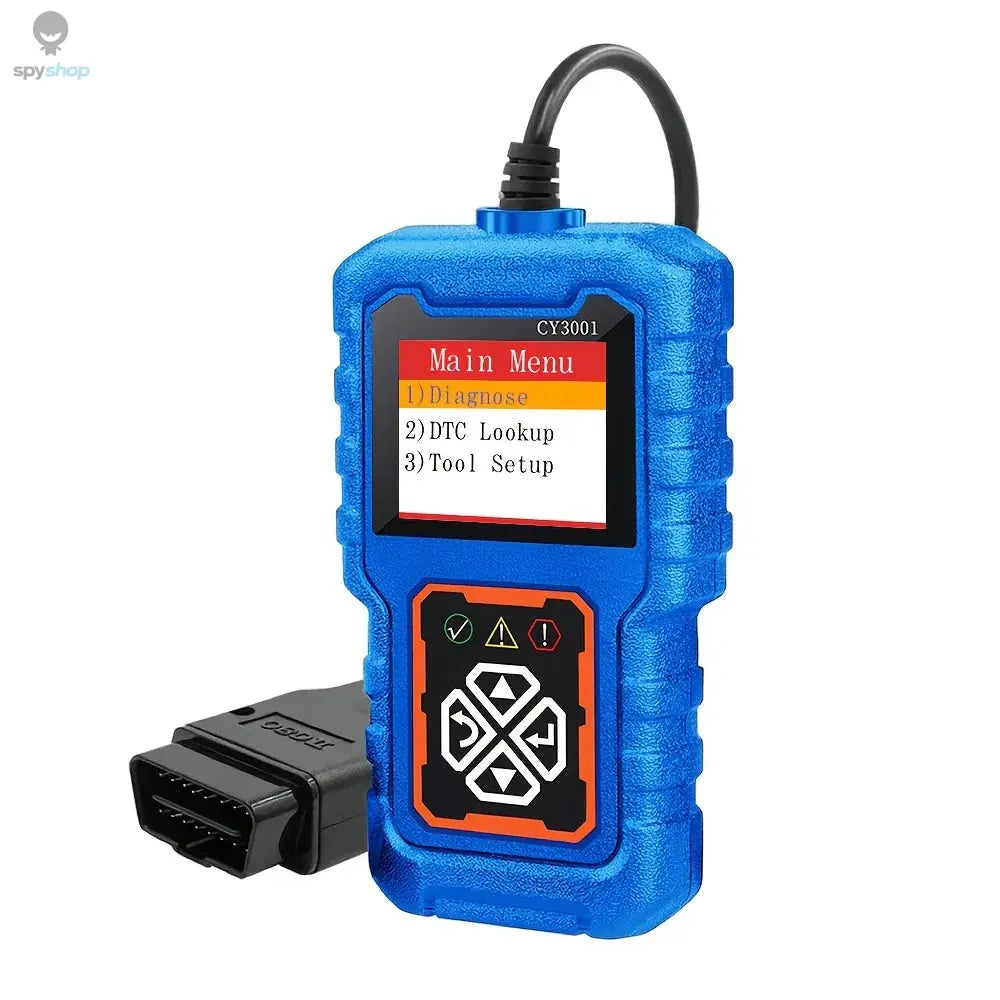 CY3001 Professional OBD2 Scanner | Engine/ABS/SRS Diagnostics w/ Real-Time Data Stream | Elm327 Chip for Android/iOS | Car/Truck