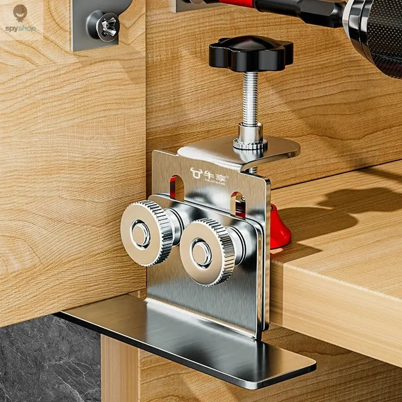 Cabinet Door Installation Tool Stainless Steel Cabinet Frame Fixture Household Portable Cabinet Door Mounting Jig Bracket Spy-shop.com