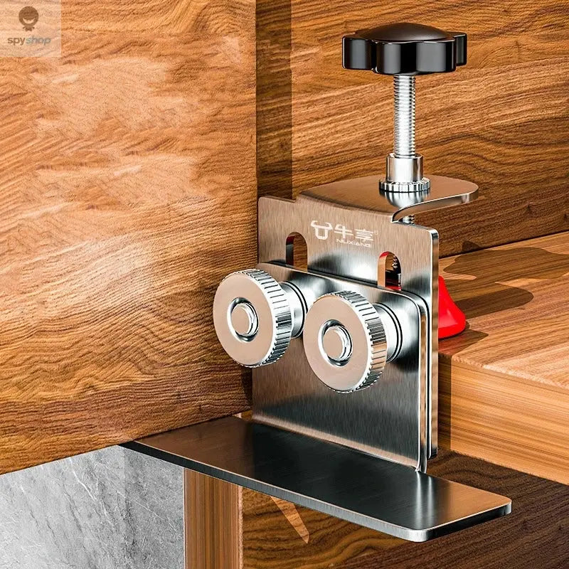 Cabinet Door Installation Tool Stainless Steel Cabinet Frame Fixture Household Portable Cabinet Door Mounting Jig Bracket Spy-shop.com