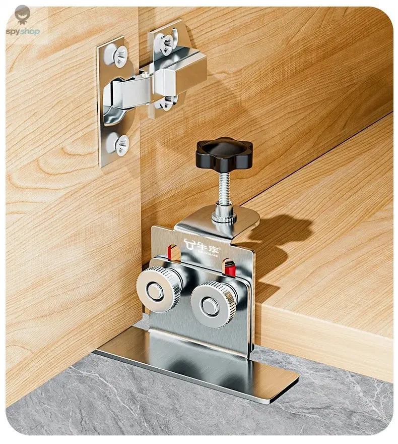 Cabinet Door Installation Tool Stainless Steel Cabinet Frame Fixture Household Portable Cabinet Door Mounting Jig Bracket Spy-shop.com
