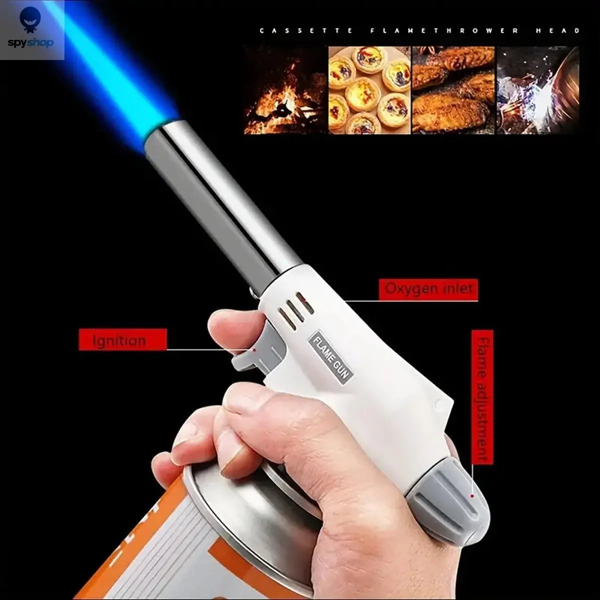 Camping Baking Barbecue Gas Torch Welding Fire Maker Lighter Butane Burner Flame Metal Flame Gun WeldingTorch Lighter Heating