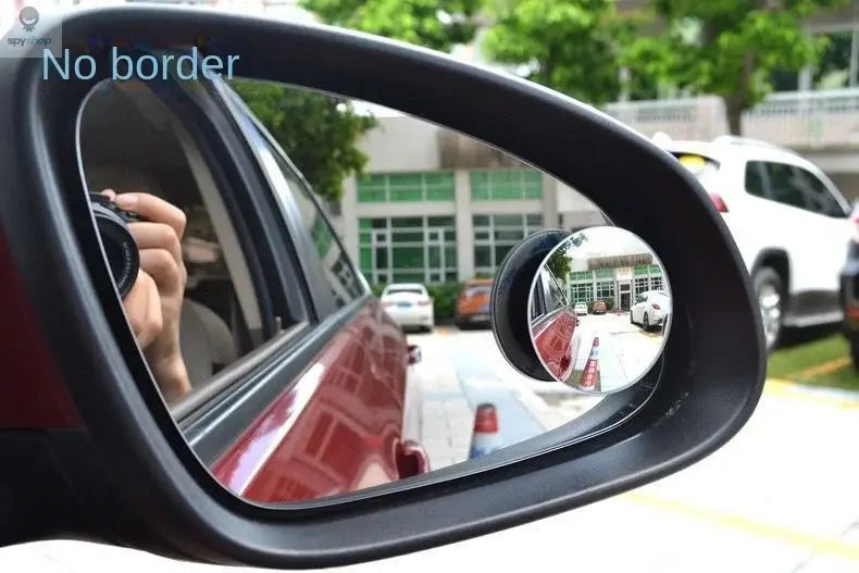 Car Blind Spot Rear View Mirror Wide Angle 360 Degree Adjustable Small Round Mirror Car Reverse Auxiliary Rearview Convex Mirror