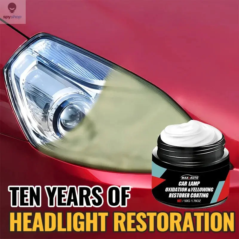 Car Headlight Restoration Polishing Kit - Scratch Remover & Oxidation Cleaner Repair Paste for Headlamp Assembly Spy-shop.com