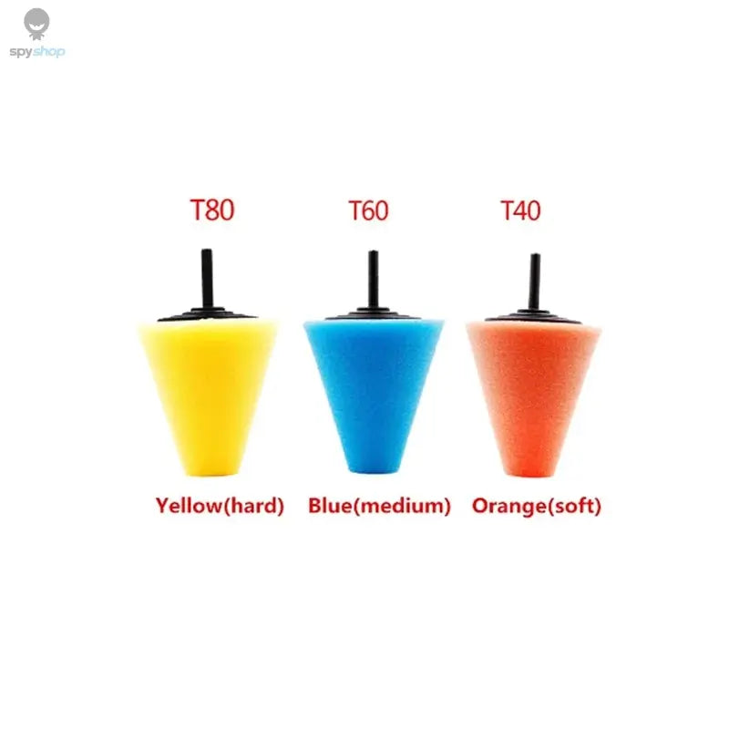 Car Hub Polishing Sponge Grinding Head In The Net Dead Angle Polishing Sponge Wheel Metal Plastic Grinding Conical Sponge