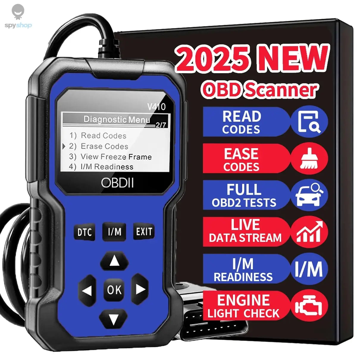 Car Obd2 Scanner Diagnostic Tool Code Reader Engine Fault Code Reader Scanner Can Diagnosis All Obd Ii in 1996 Agreement Car Scanning Tool