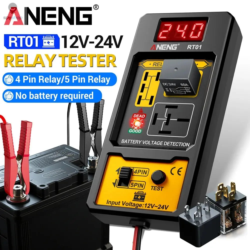 Car Relay Tester Voltage Tester ANENG RT01 Universal 11-25V Automotive Car Battery Check LED Indicator Light Relay Diagnostic