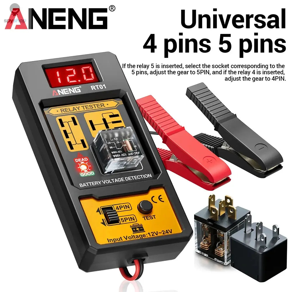 Car Relay Tester Voltage Tester ANENG RT01 Universal 11-25V Automotive Car Battery Check LED Indicator Light Relay Diagnostic