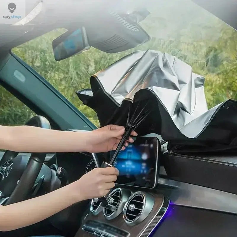 Car Sunshade Umbrella For Auto Shading Car Sun Shade Protector Parasol Summer Sun Interior Windshield Protection Curtain Spy-shop.com