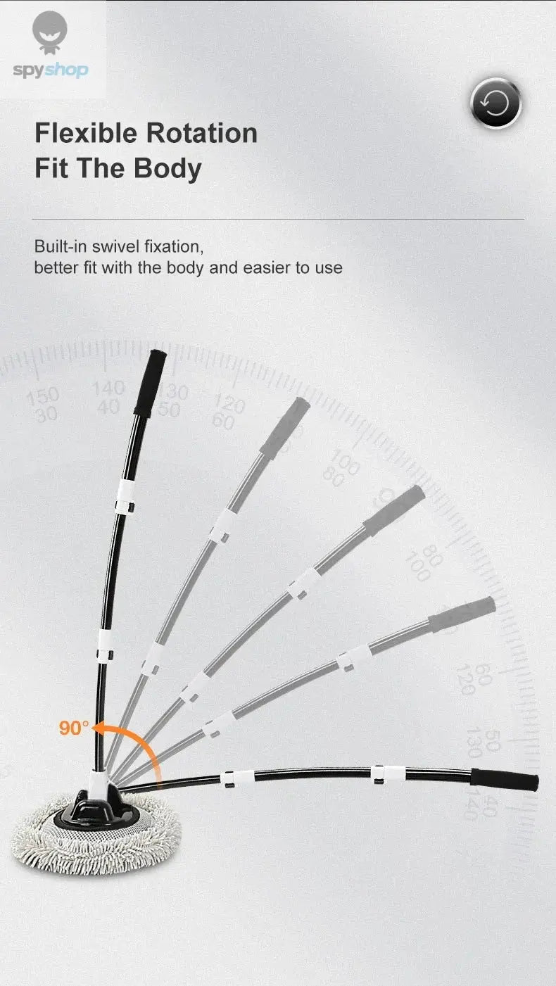 Car Wash Brush Car Cleaning Brush Telescoping Long Handle Mop Soft Hair Chenille Broom Universal Window Wash Auto Accessories