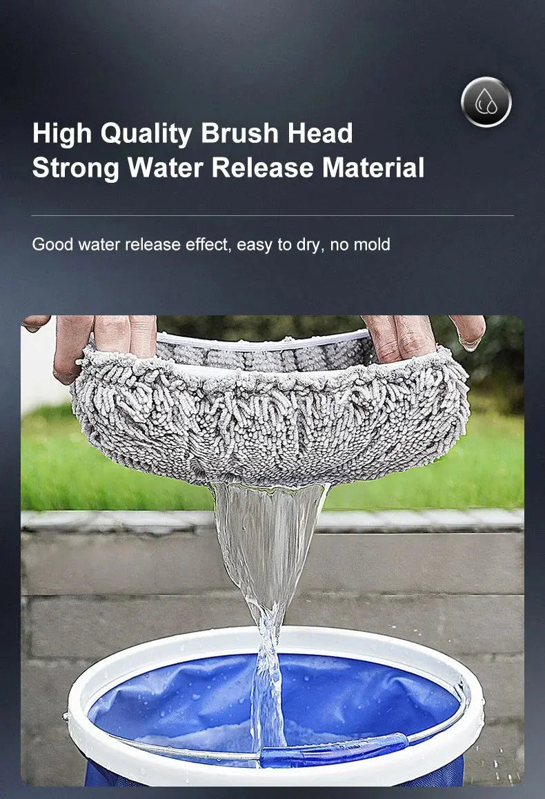 Car Wash Brush Car Cleaning Brush Telescoping Long Handle Mop Soft Hair Chenille Broom Universal Window Wash Auto Accessories