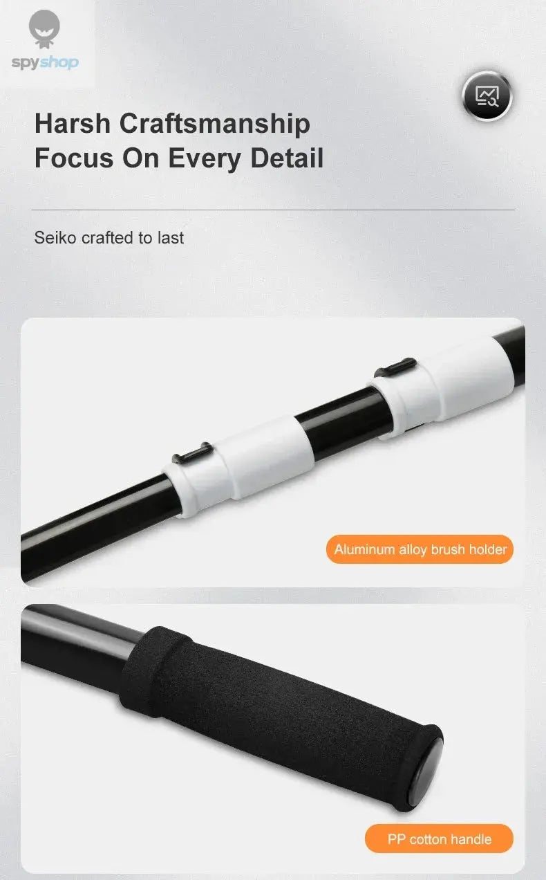 Car Wash Brush Car Cleaning Brush Telescoping Long Handle Mop Soft Hair Chenille Broom Universal Window Wash Auto Accessories