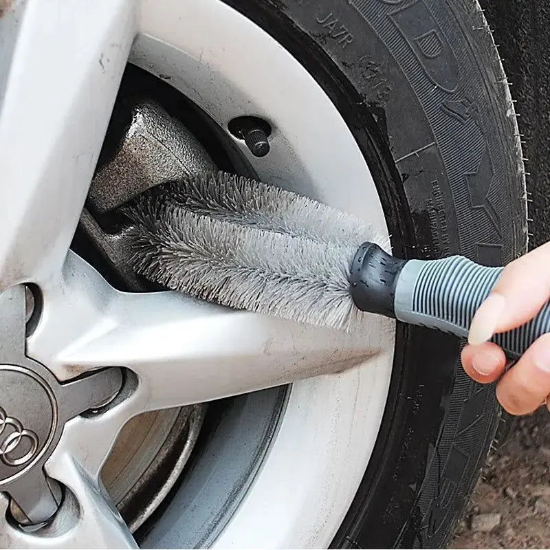 Car Wheel Cleaning Brush Profession Tire Auto Cleaning Detailing Care Wet Dry Wheel Tire Rim Clean Brush Goods Accessory
