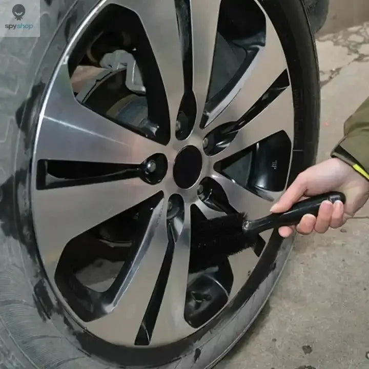 Car Wheel Cleaning Brush Profession Tire Auto Cleaning Detailing Care Wet Dry Wheel Tire Rim Clean Brush Goods Accessory
