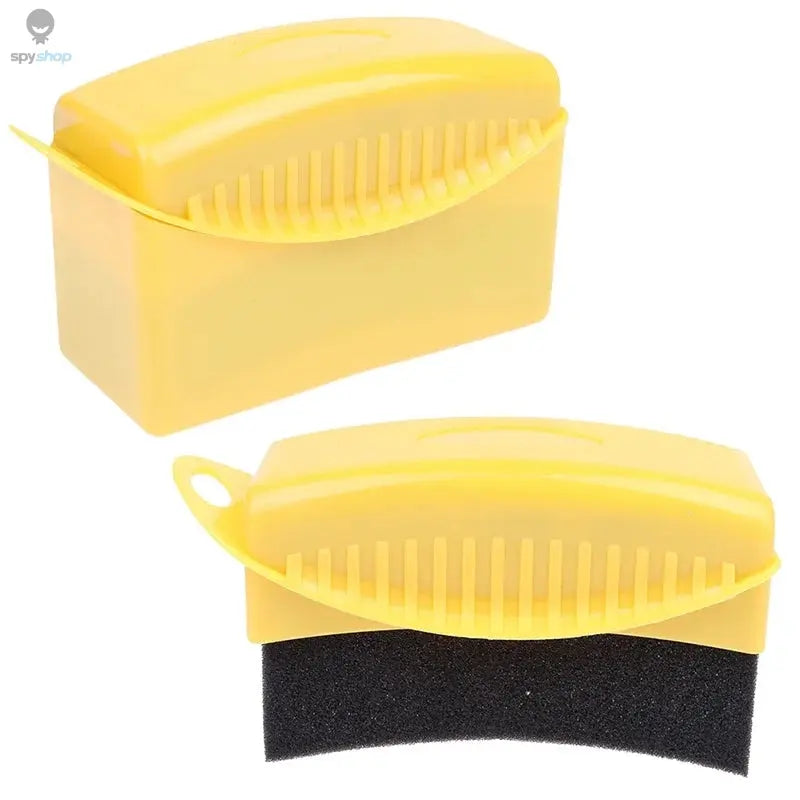 Car Wheel Polishing Waxing Sponge Brush With Cover ABS Washing Cleaning Tire Contour Dressing Applicator Pads Detail Accessories