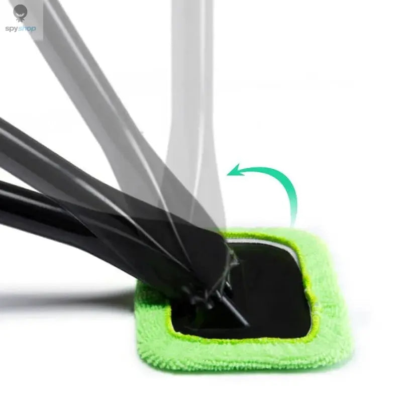 Car Window Cleaner Brush Kit Microfiber Windshield Cleaning Tool Auto Interior Glass Wash Wiper Long Handle Reusable Cloth Pad Spy-shop.com