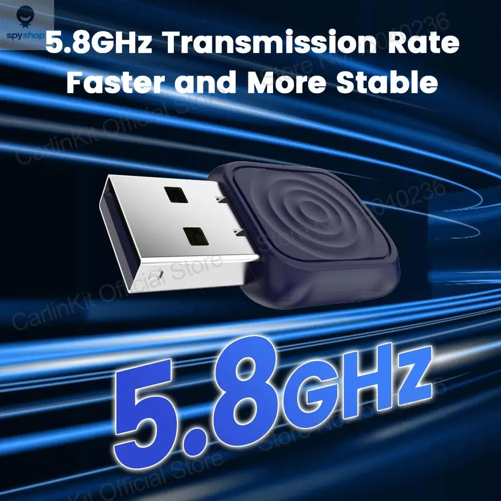 CarlinKit 5.0 Mini Ultra Wireless Adapter Wireless CarPlay Android Auto For OEM Car Plug and Play WiFi Bluetooth Auto Connection