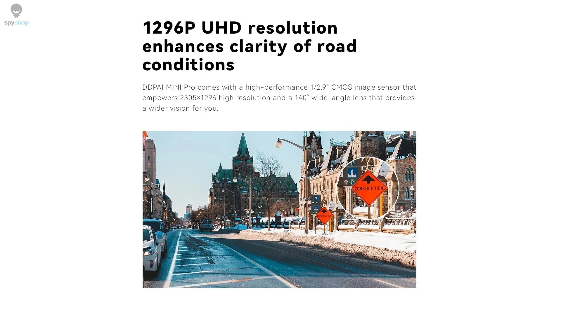 DDPAI WiFi Car DVR Mini Pro HD Night Vision 1296P Dash Cam Recorder Spy-shop.com