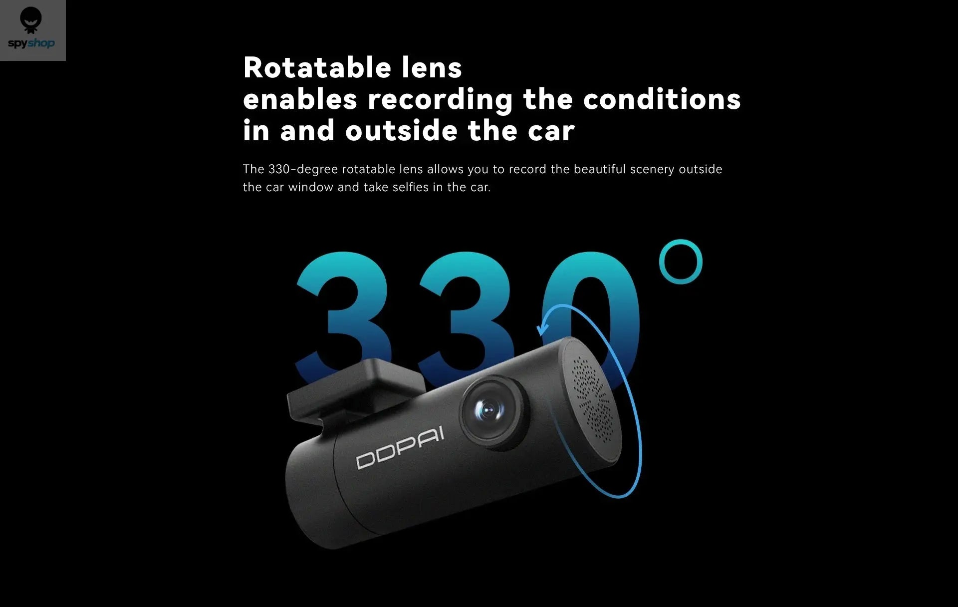 DDPAI WiFi Car DVR Mini Pro HD Night Vision 1296P Dash Cam Recorder Spy-shop.com