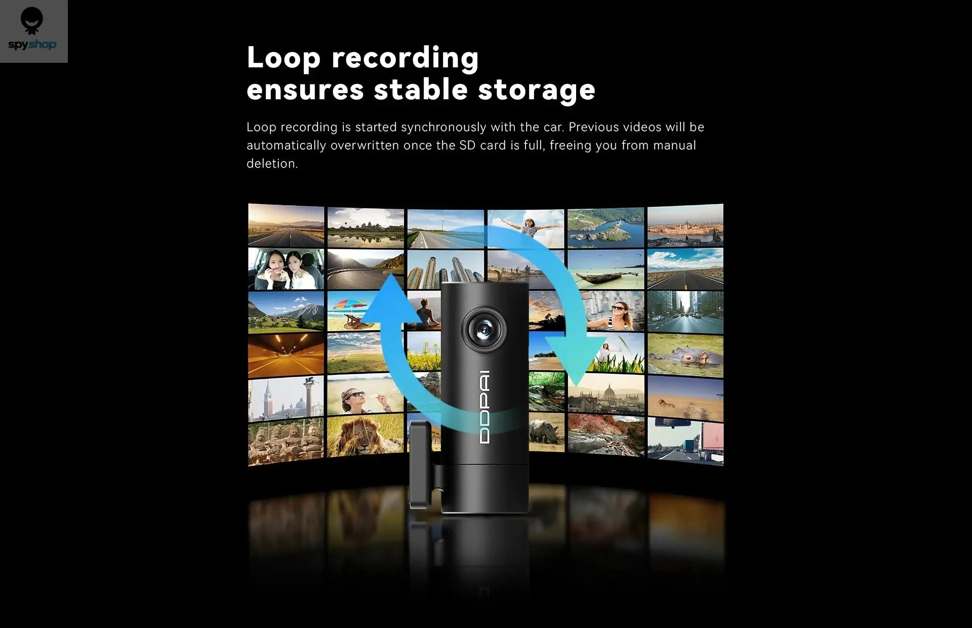 DDPAI WiFi Car DVR Mini Pro HD Night Vision 1296P Dash Cam Recorder Spy-shop.com